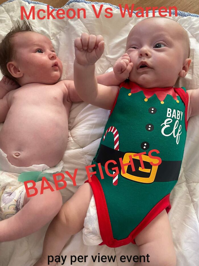 My Daughter (Left) vs. My Great Nephew (Right) At The Family Christmas Picnic