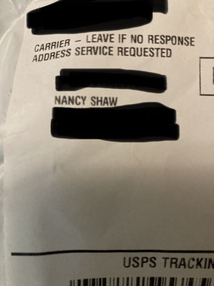 Not Very Artsy But I Got Married Last Year And Here’s A Shipping Label With My New Last Name. I’ll Never Stop Being Excited Over It