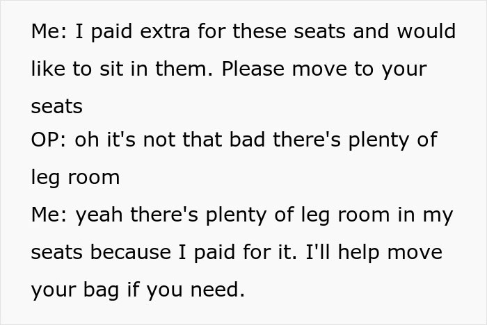 “I Paid Extra For These Seats And Would Like To Sit In Them”: Man Gets Into Argument With Entitled Old Couple Over Plane Seats “I Paid Extra For These Seats And Would Like To Sit In Them”: Man Gets Into Argument With Entitled Old Couple Over Plane Seats