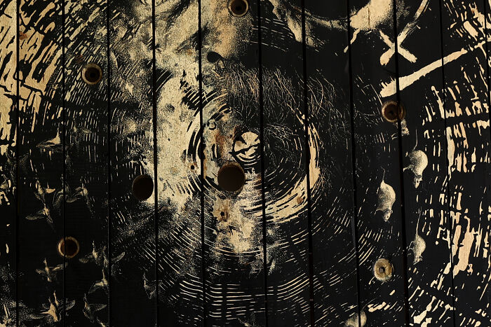 Chronos: I Hand-Carved Old Wooden Cable Spool (9 Pics)