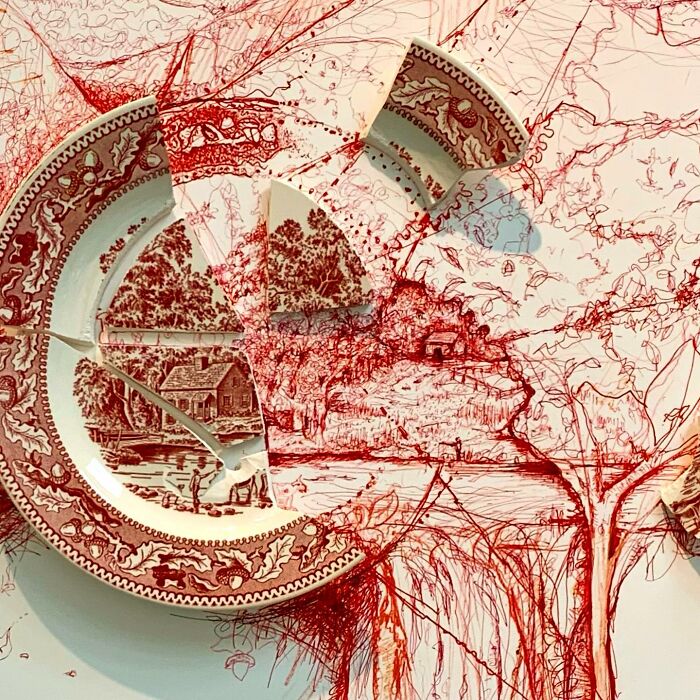“Fragmented” This Artist Damaged Porcelain Into Beautiful Works Of Art