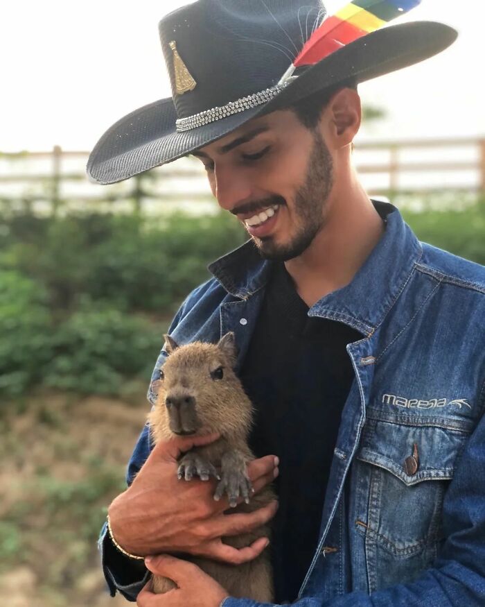 This Man From Brazil Who Lives On A Farm Shares A Beautiful Bond With A Rescued Capybara This Man From Brazil Who Lives On A Farm Shares A Beautiful Bond With A Rescued Capybara