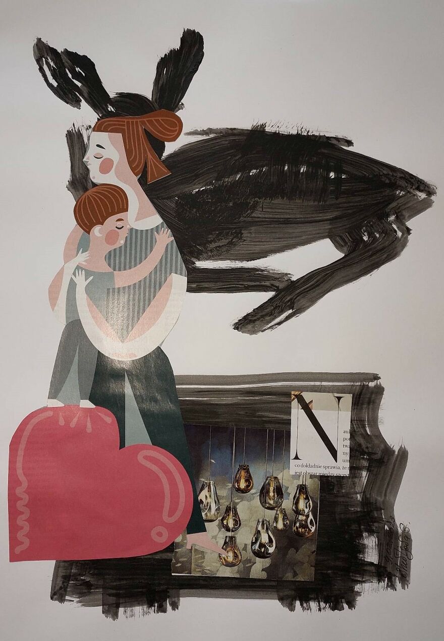 This Ukrainian Artist Shares Her Emotions In Art Collages (4 Pics)