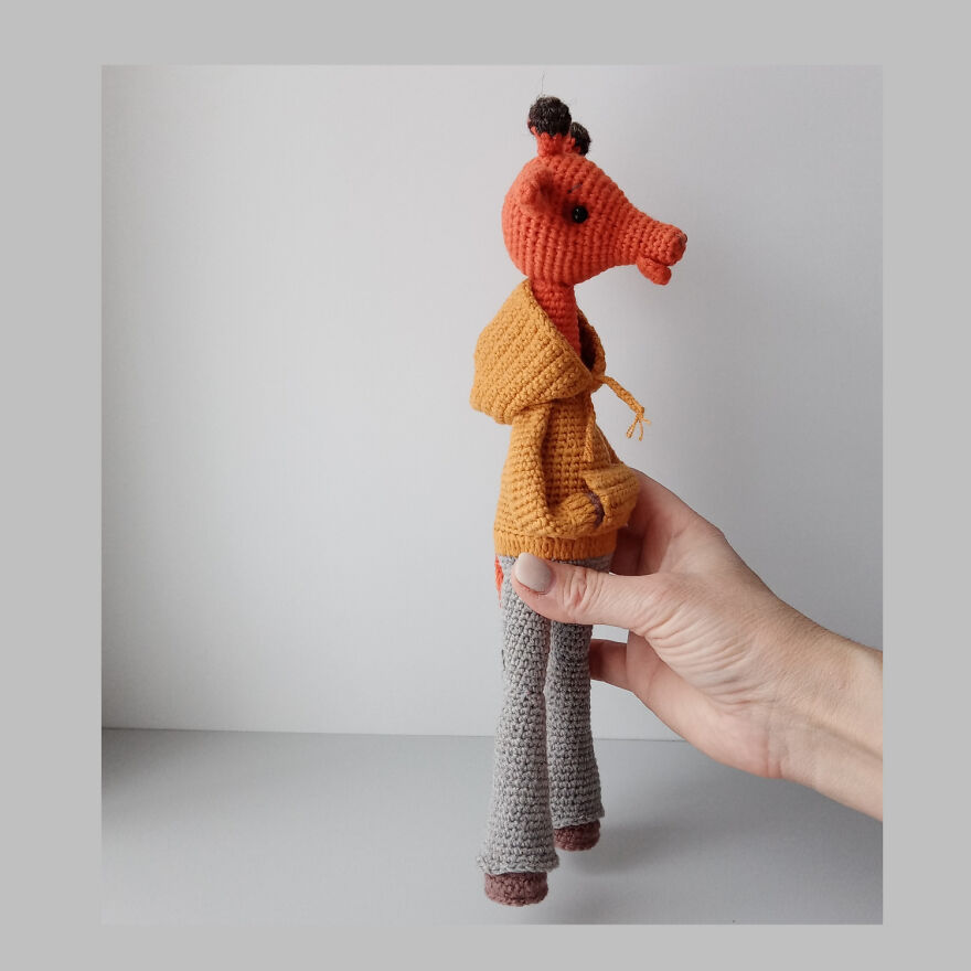 I Crocheted A Stylish Giraffe. I Crocheted A Stylish Giraffe.