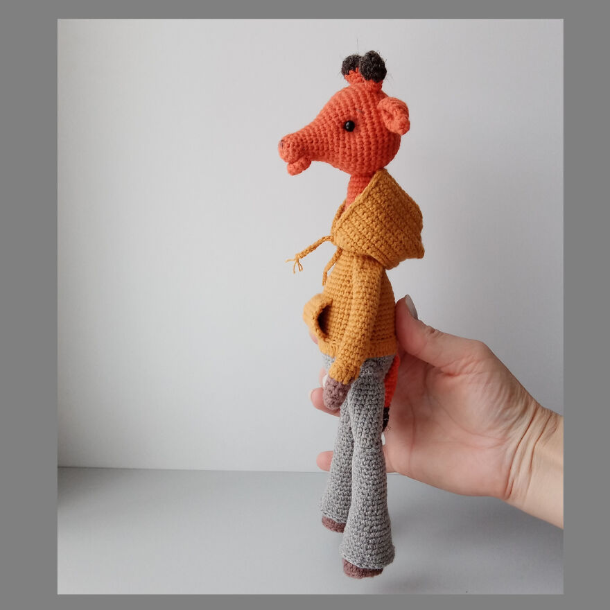 I Crocheted A Stylish Giraffe. I Crocheted A Stylish Giraffe.