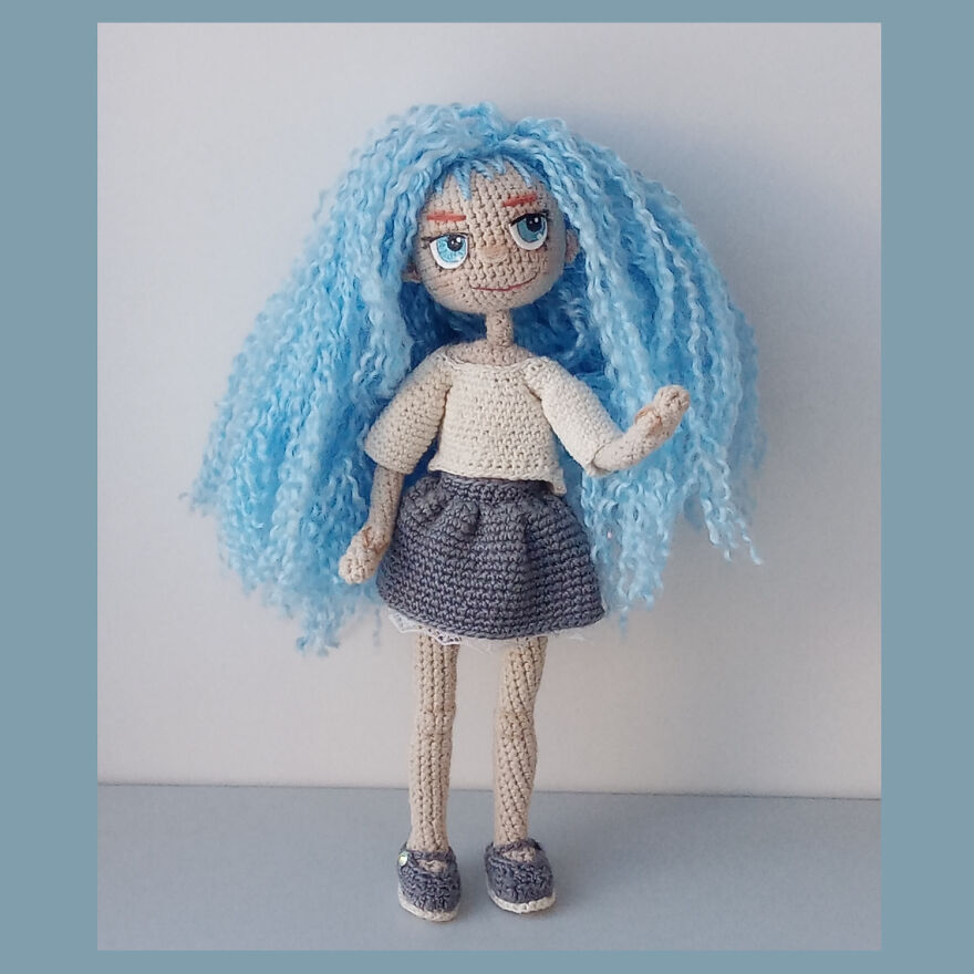 I Crocheted A Little Doll.