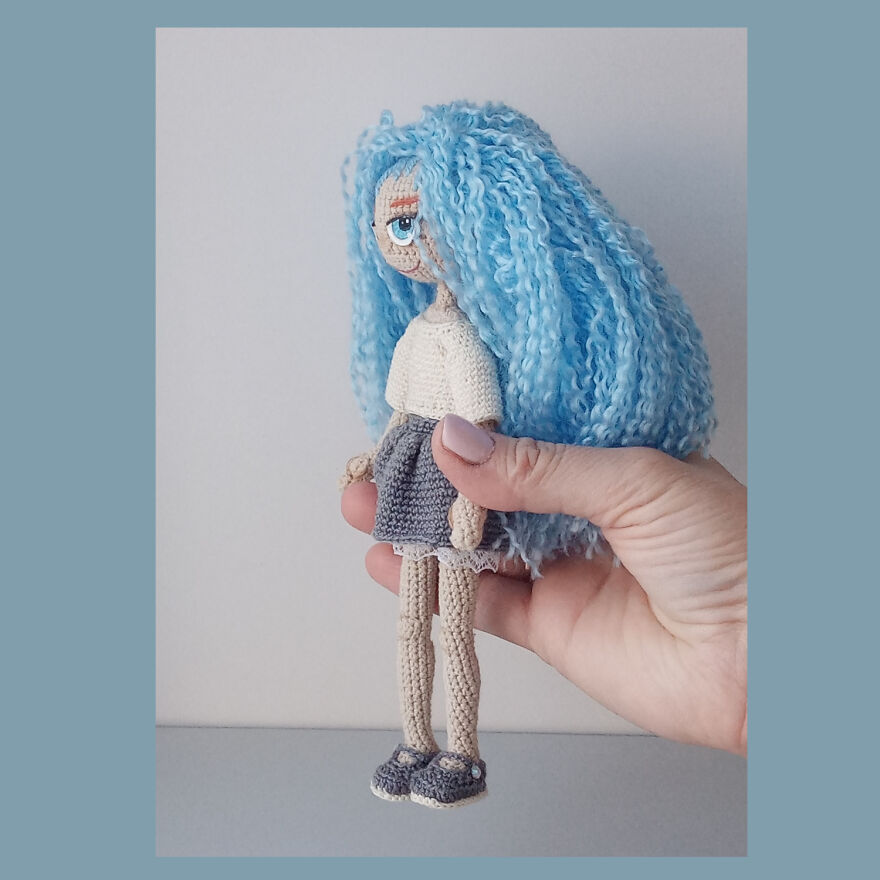 I Crocheted A Little Doll.