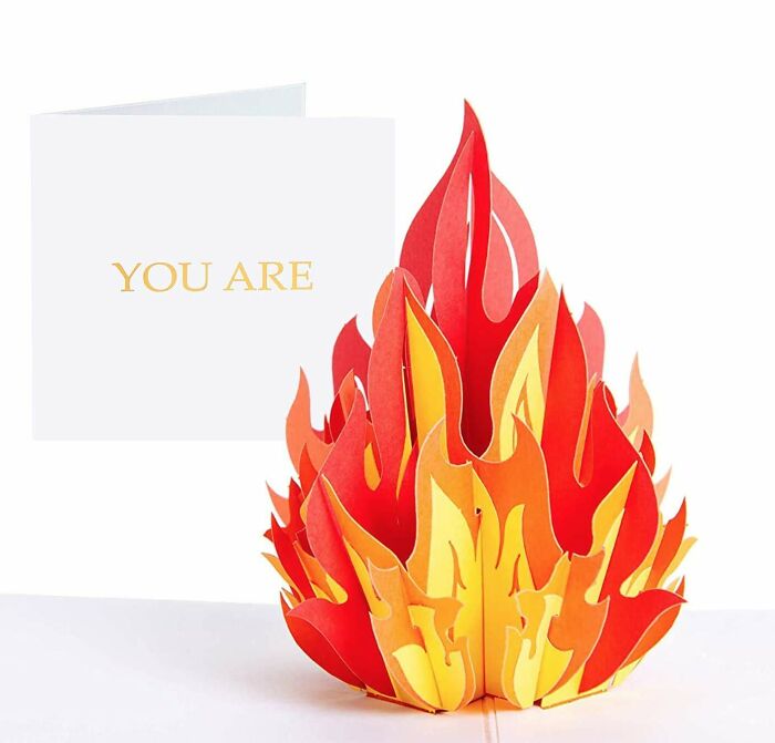 You're Fire 3D Pop Up Card