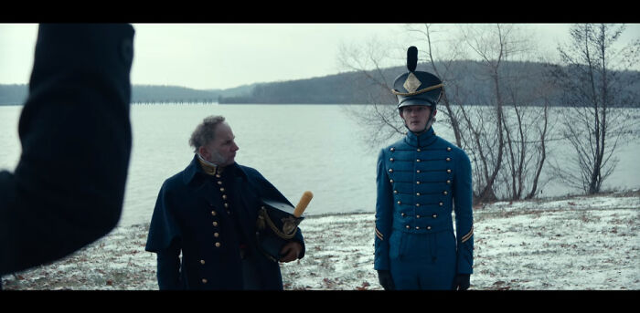 The Pale Blue Eye (2022) - The Bridge For Us Route 422 Is Clearly Visible In The Background During The Scene Where Landor Examines The Site Of The Hanging. This Was Shot On The North Shore Of Lake Arthur In Moraine State Park