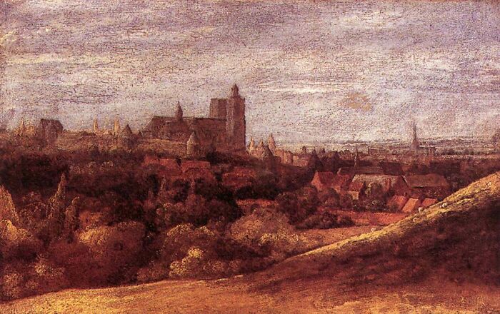 View Of Brussels From The North-East By Hercules Seghers