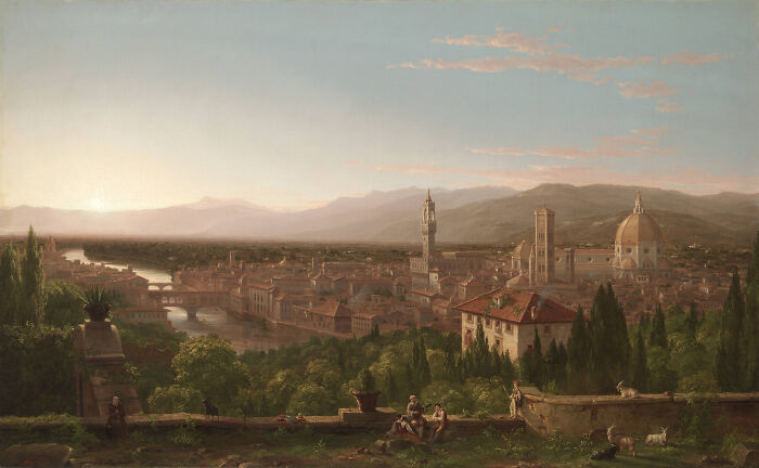 View Of Florence By Thomas Cole