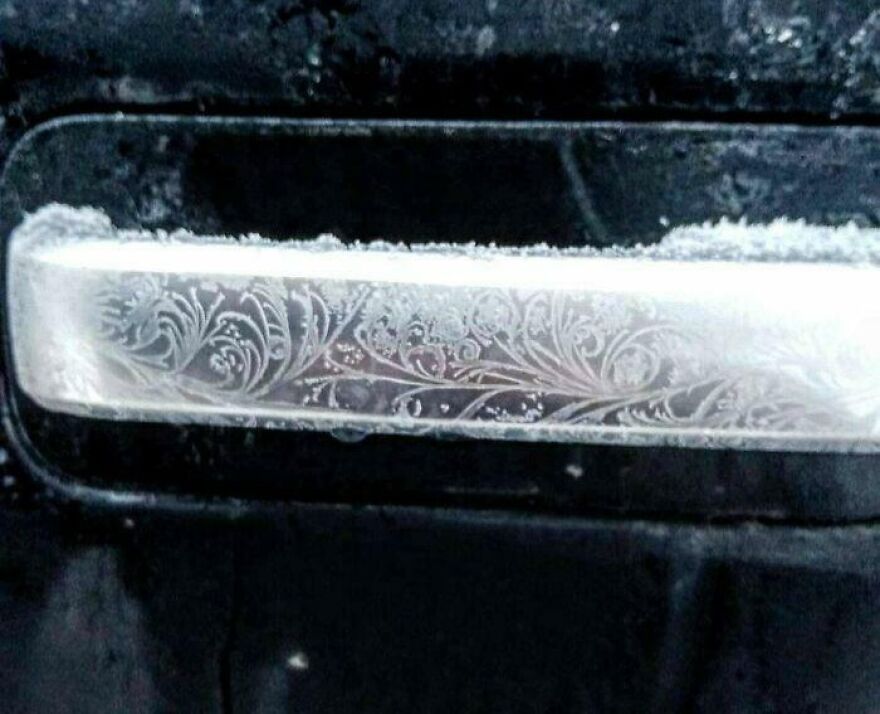 This Door Handle On A Frosty Morning
