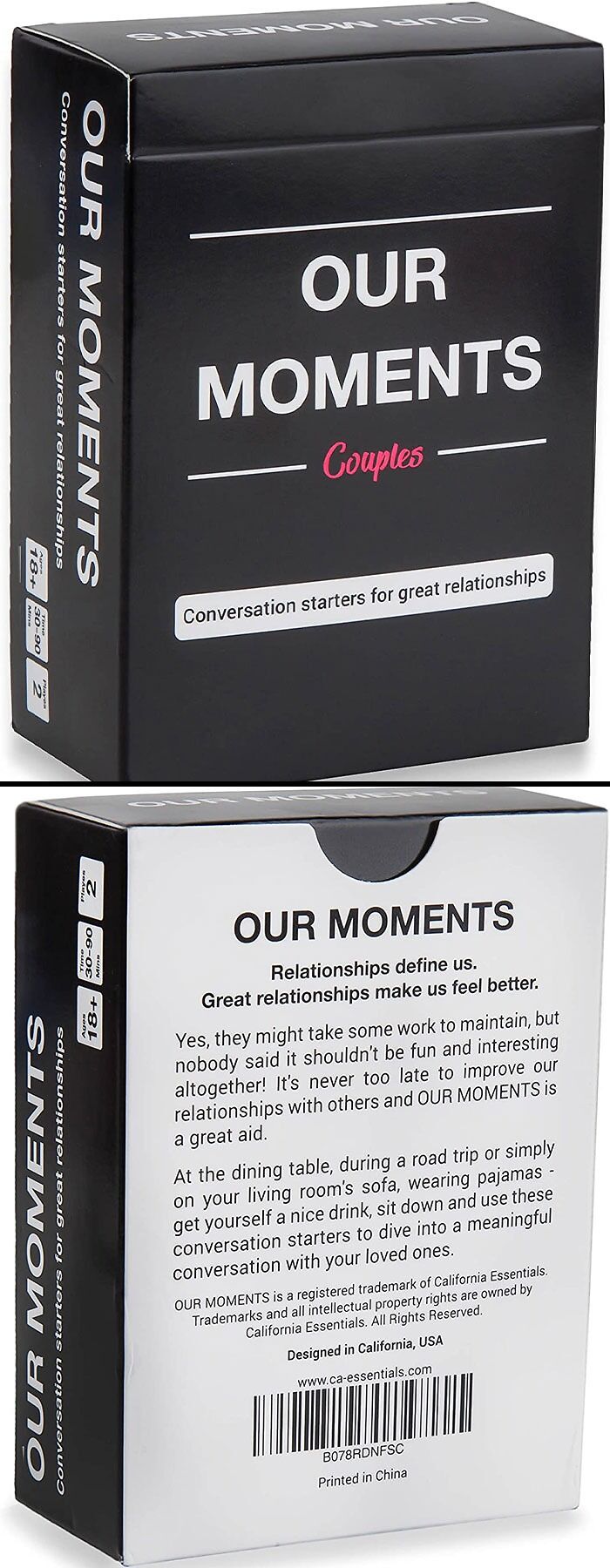 Our Moments Couples: 100 Conversation Starters For Great Relationships 