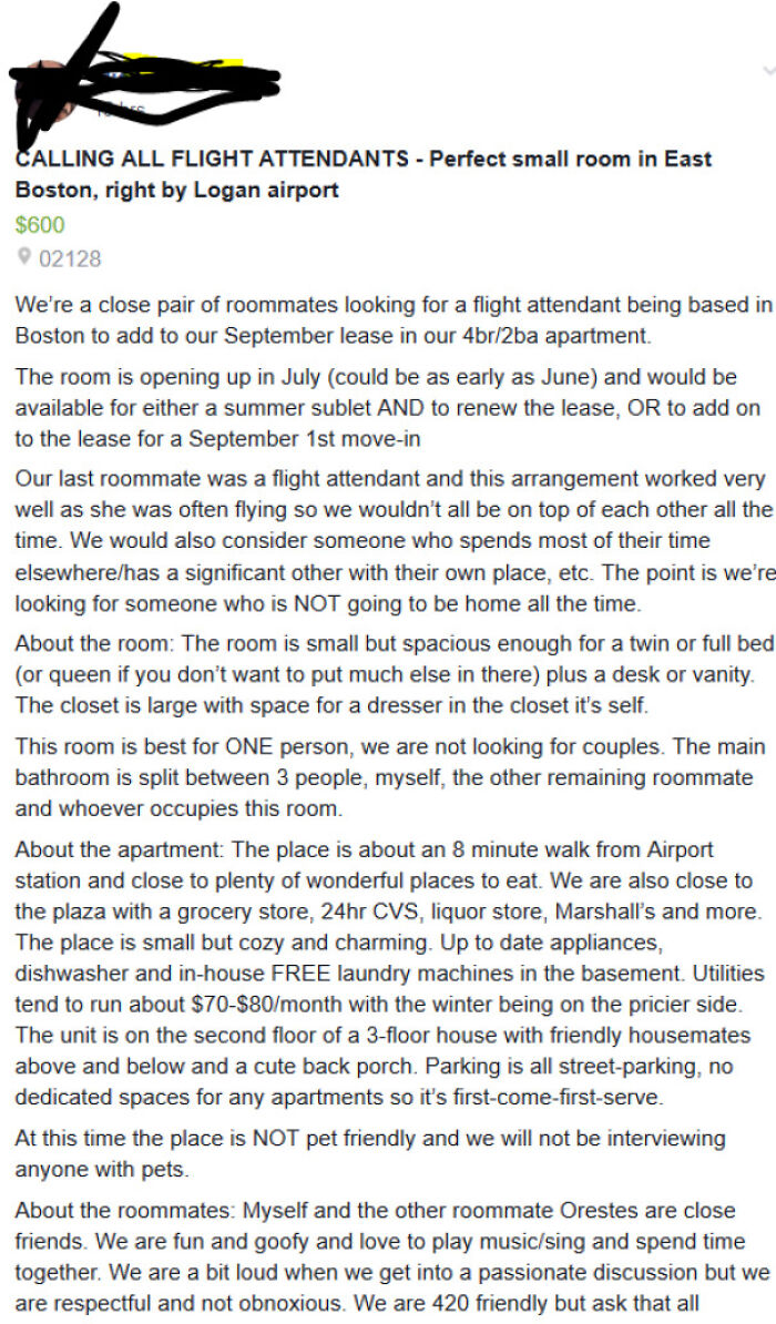 Looking For Roommate To Pay Rent And Not Be In Apartment