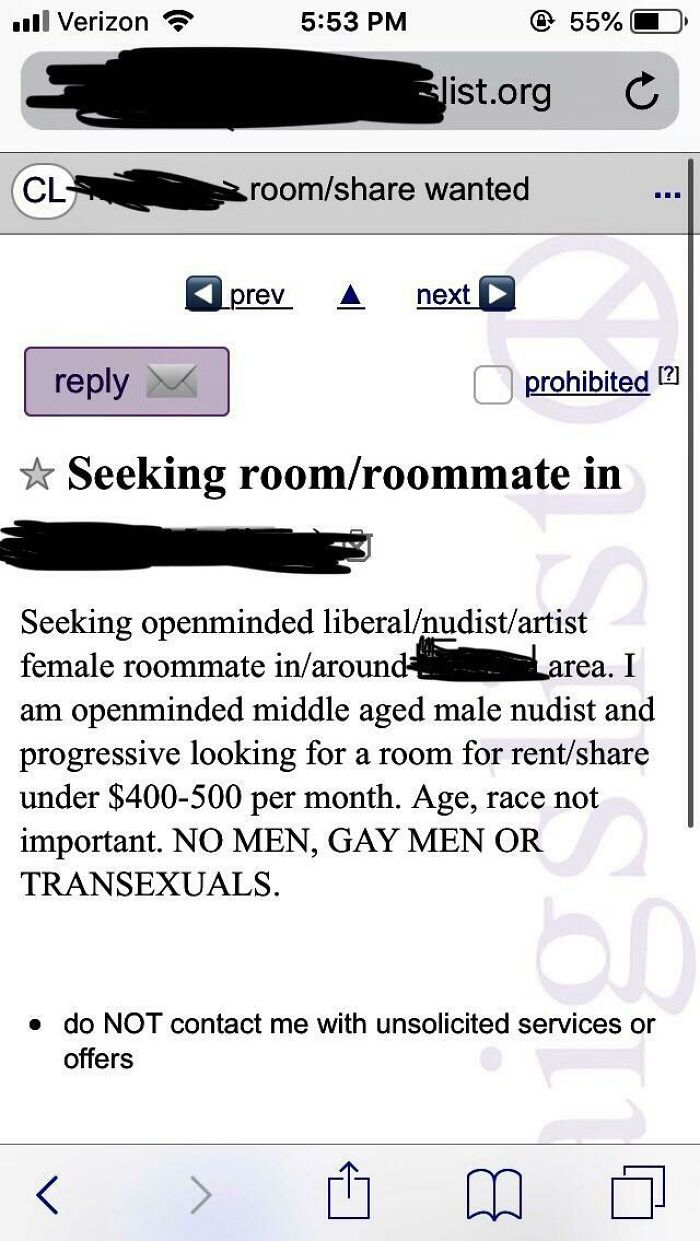 I Want A Naked Female Roommate And A Room At Half The Market Rate For My City