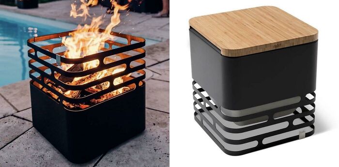 This Fire Pit That Doubles As A Side Table When You Tip All The Ash On The Floor