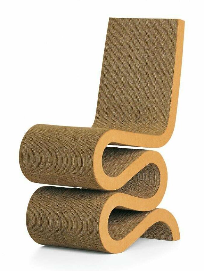 Believe It Or Not, This Is Not A Fancy Scratch Post. It Is An Actual Cardboard Chair That Costs $1,025