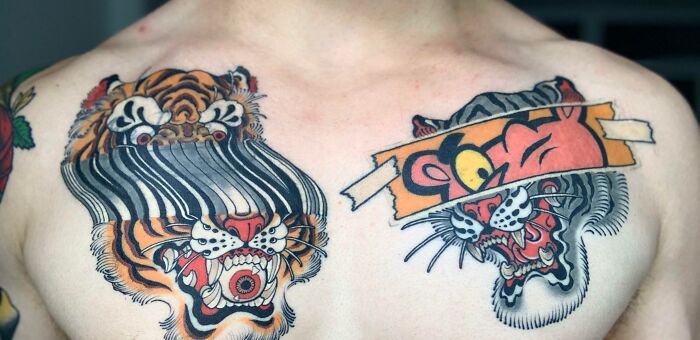 Tiger Chest By Manh Huynh At Freedom Inks In Ho Chi Minh City, Vietnam
