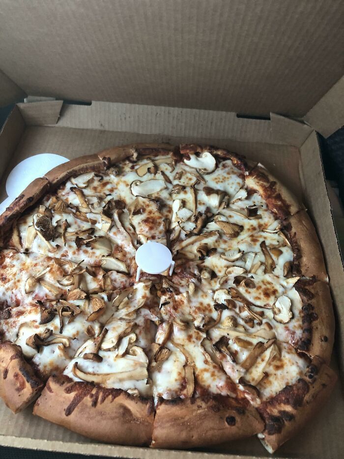 My Local Pizzeria Has A Deal Where They’ll Let You Add Items You Bring. Behold, The Matsutake Chanterelle Hedgehog Pizza