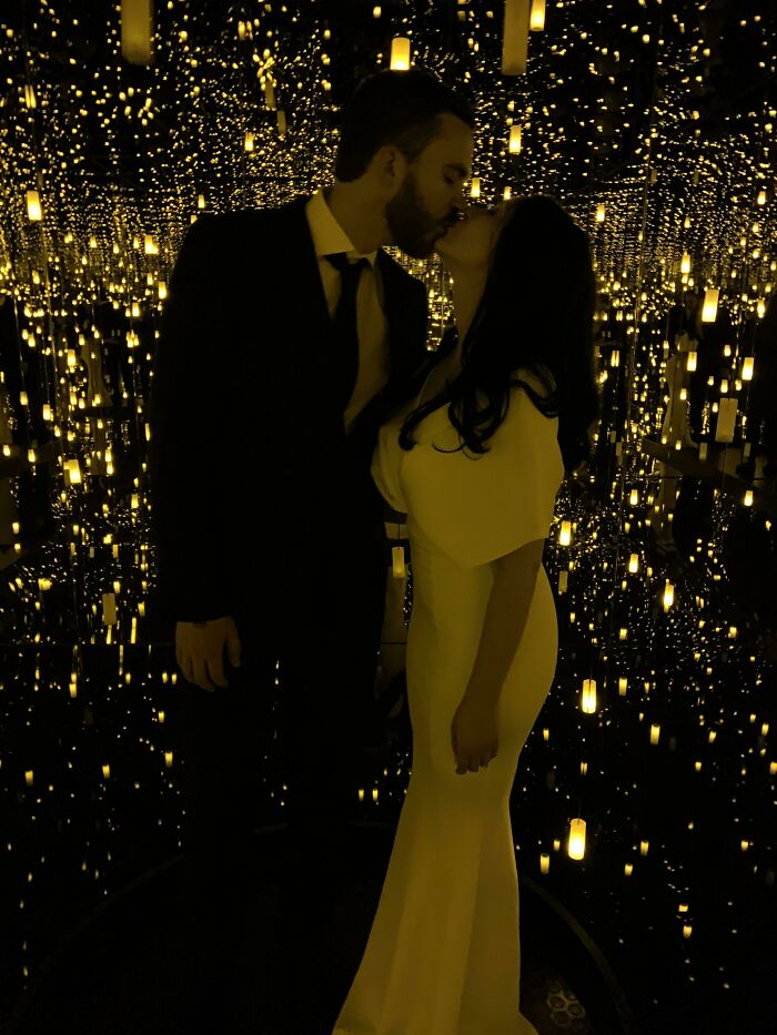 For The Unconventional Brides-To-Be, We Tied The Knot In Yayoi Kusama's Infinity Mirrors Exhibit!
