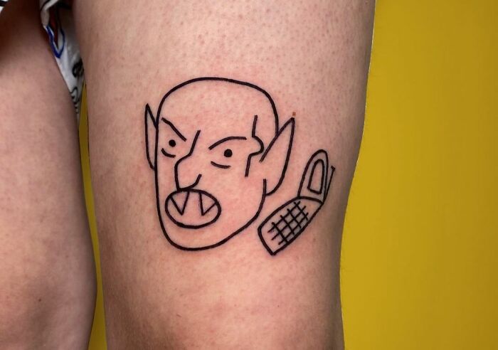 Funny Angry Person Tattoo