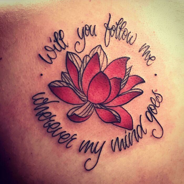 Lotus Flower And Mac Miller Quote I Got From Byron At Cloud N9ne In Chatham, IL