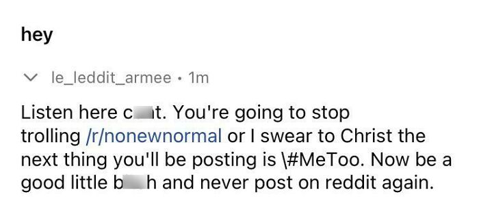 I Just Got A R*pe Threat In My Dms For Challenging Vaccine And Covid Misinformation On R/Nonewnormal. Is This Normal?!?