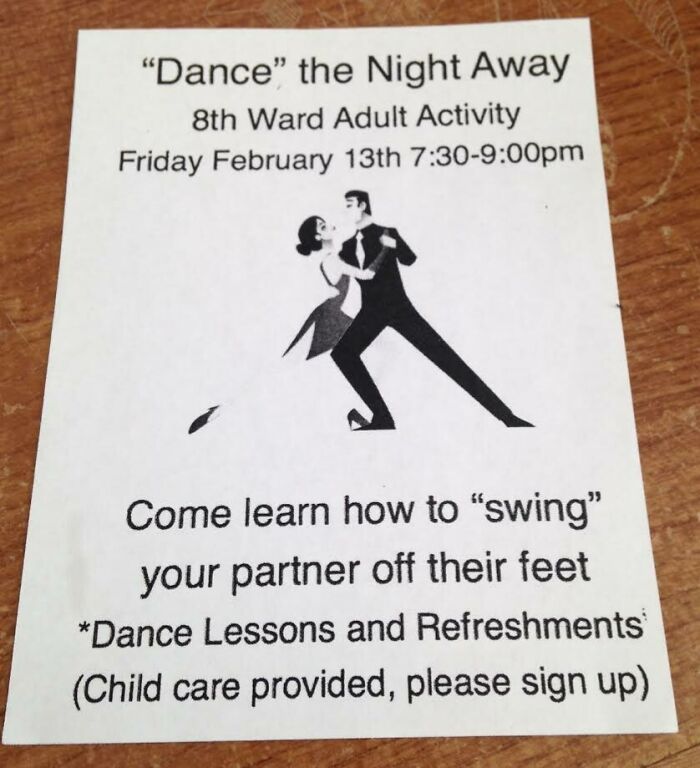 Flyer For My Church's Upcoming Valentine's Dance