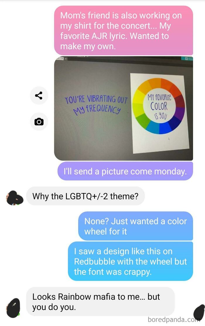 Gotta Love My Homophobic Dad. I Wasn't Even Intentionally Making An Lgbtq+ Design, Lol. Just Wanted A Rainbow