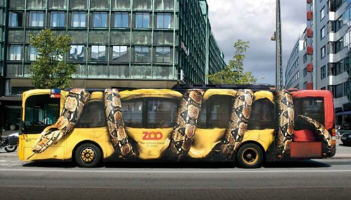 This Bus Used To Advertise A Zoo