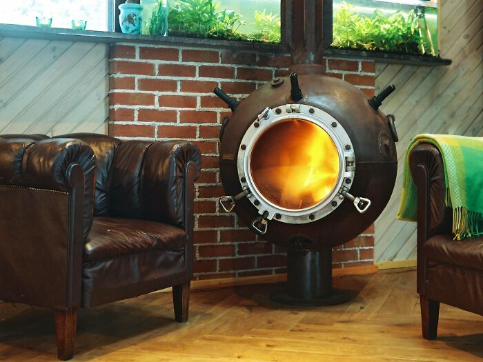 Wood Burner Made From An Old Mine