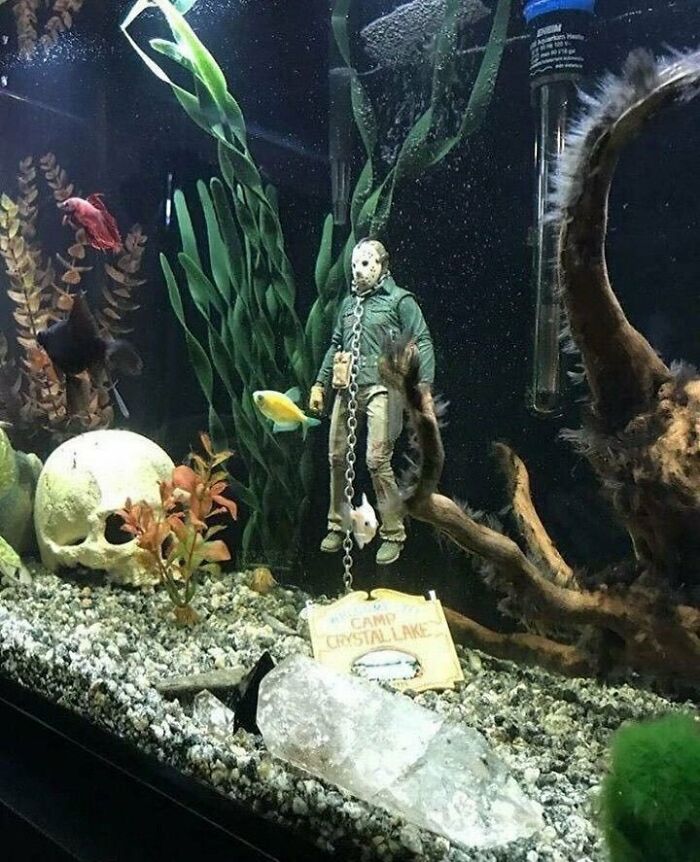Jason Voorhees Fish Tank Decoration