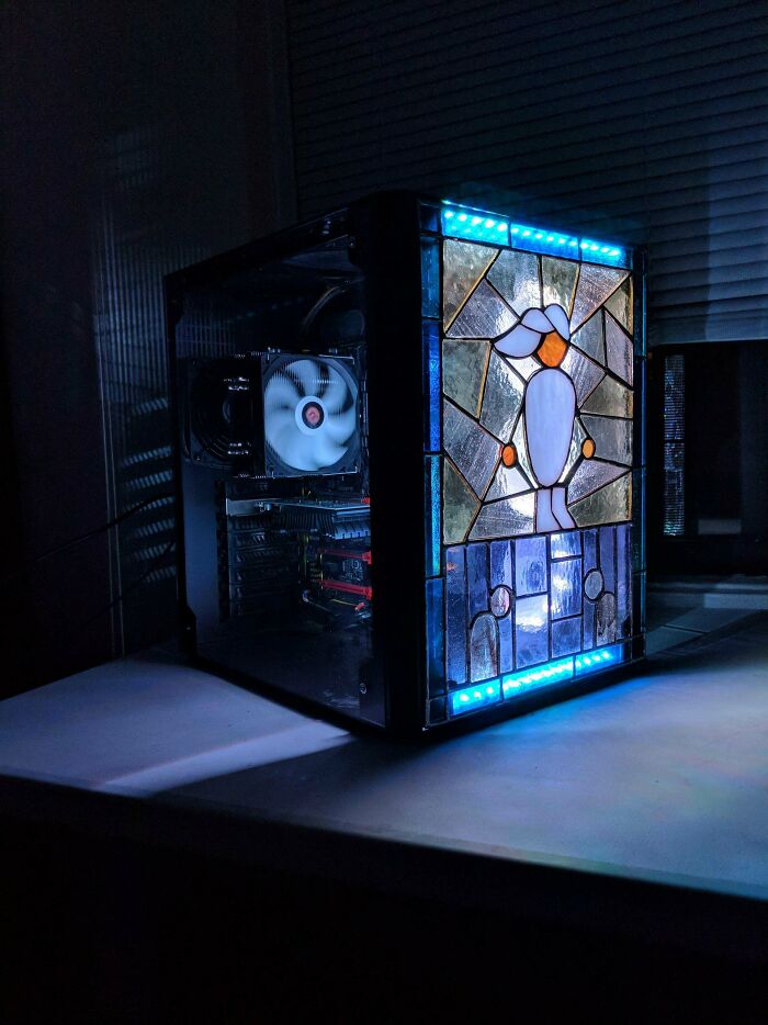 PC With A Stained Glass Window