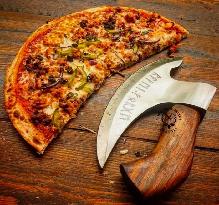 This Hand Forged Pizza Axe