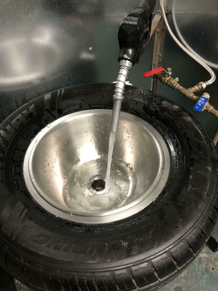 Sink Found In A Gas Stations Bathroom