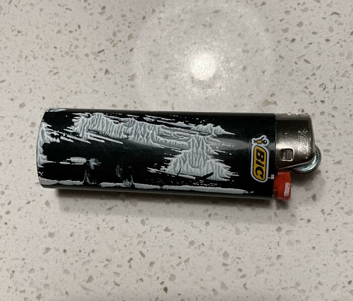 The Paint Primer I Accidentally Got On A Lighter Formed Snowy Mountains