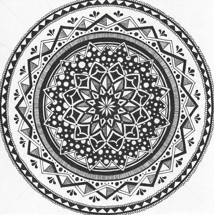 Black And White Mandala