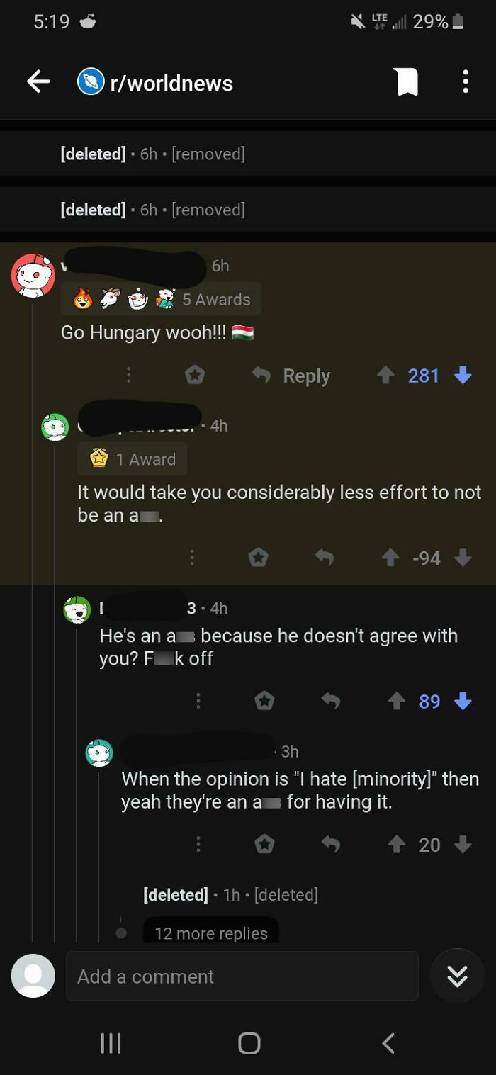 On A Post About Hungary No Longer Recognizing Trans People