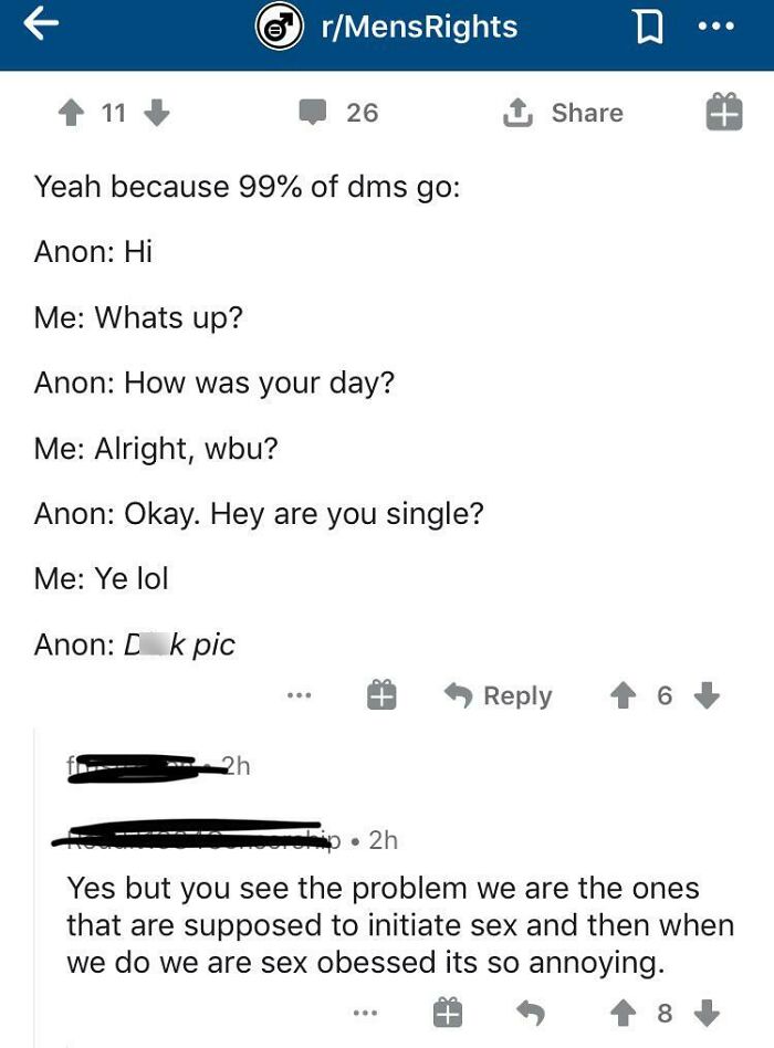 Guy Is Upset That Sending Dick Pics To Strangers Makes Him Unfairly Labeled As “Sex Obsessed” 