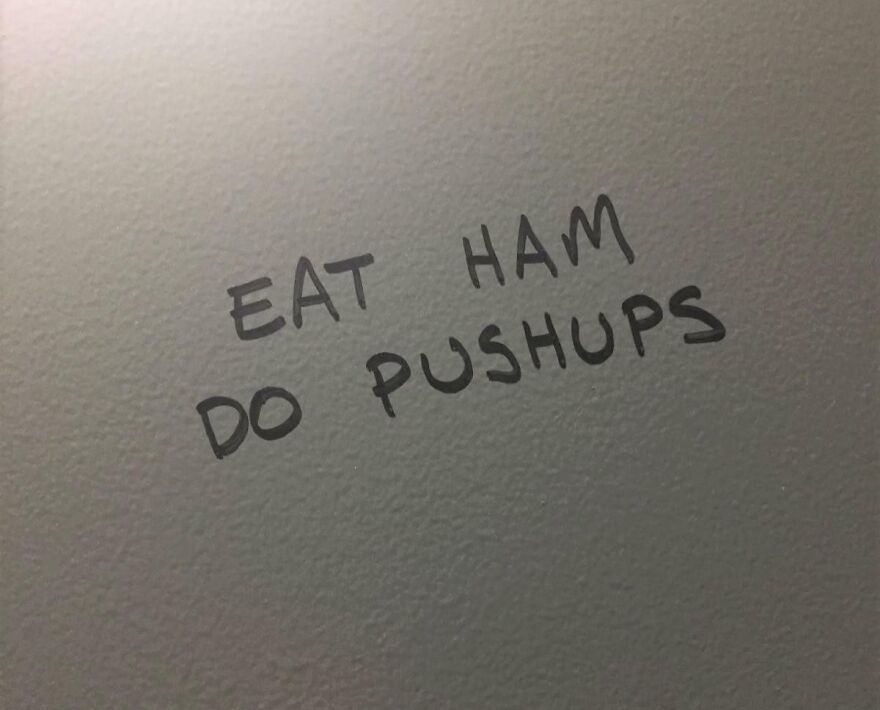 Some Solid Advice From The Bathroom Stall Today