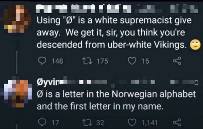 Having Æøå Or Åäö In Your Name Is Nordic Supremacy Racism!