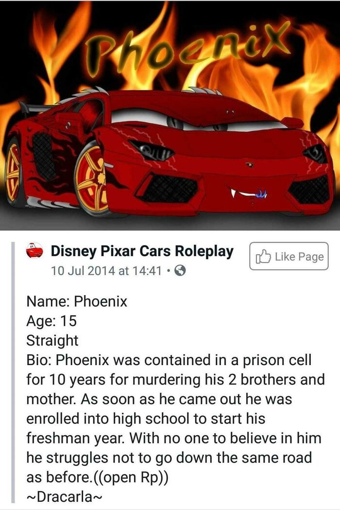 “Edgy” Cars Facebook Roleplayers
