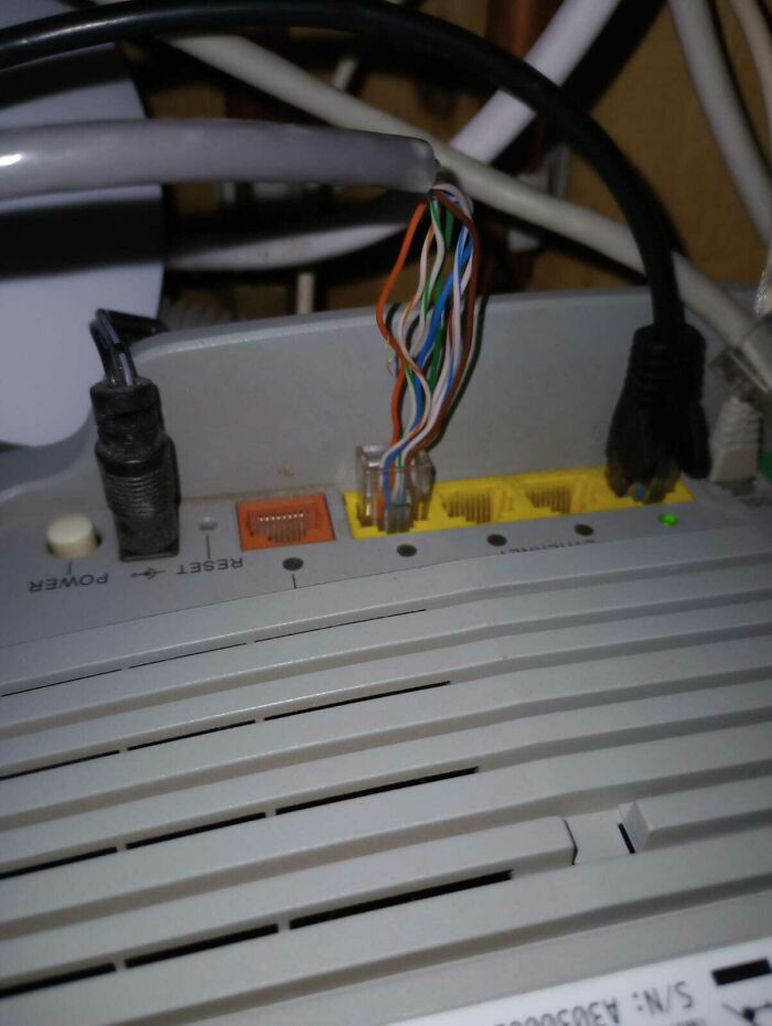 "My Son Wants To Get In It Too! He's Already Connected The Wire For You" Client While Mounting Access Point In The Office