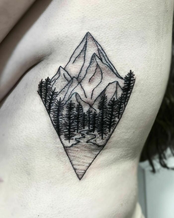 Had Fun With This Lil Mountain Scenery Piece On My Best Friend