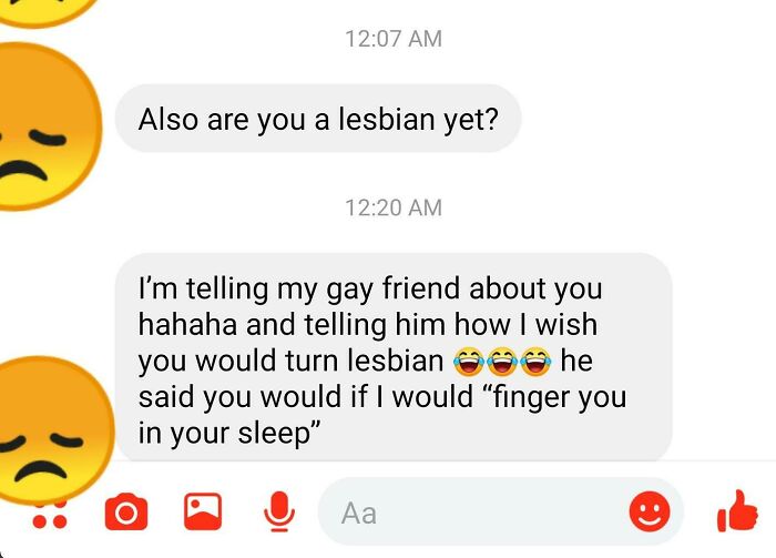 My Friend Recently Came Out And I've Tried To Be Supportive But She Keeps Sending Me Stuff Like This And It Makes Me Super Uncomfortable
