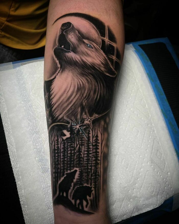 Wolf Tattoo From This Weekend