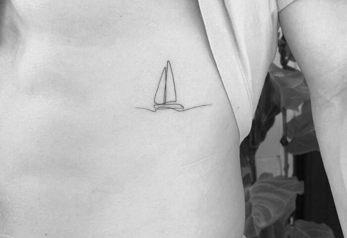 95 Single-Line Tattoos That Are Pure Perfection | Bored Panda