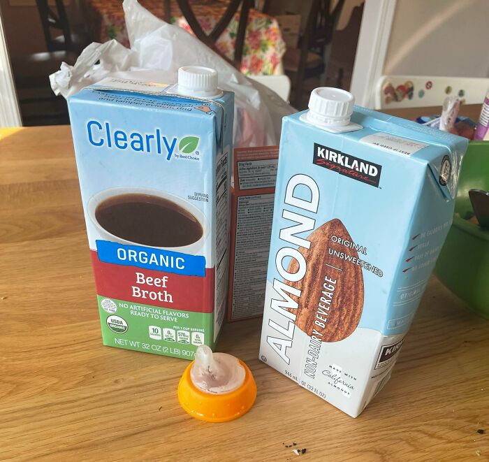 Filled My Son’s Bottle With Beef Broth Instead Of Almond Milk