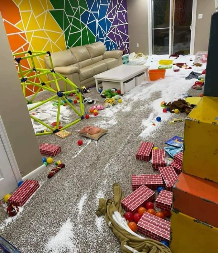 Bean Bag Chair Exploded By Kids