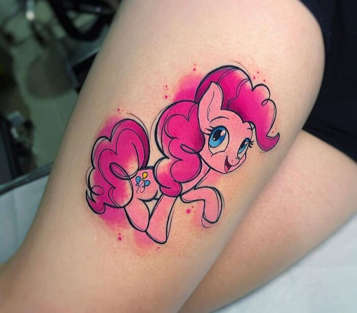 Watercolor My Little Pony Tattoo